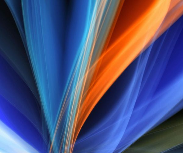 Abstract visualization of a smooth flowing process line